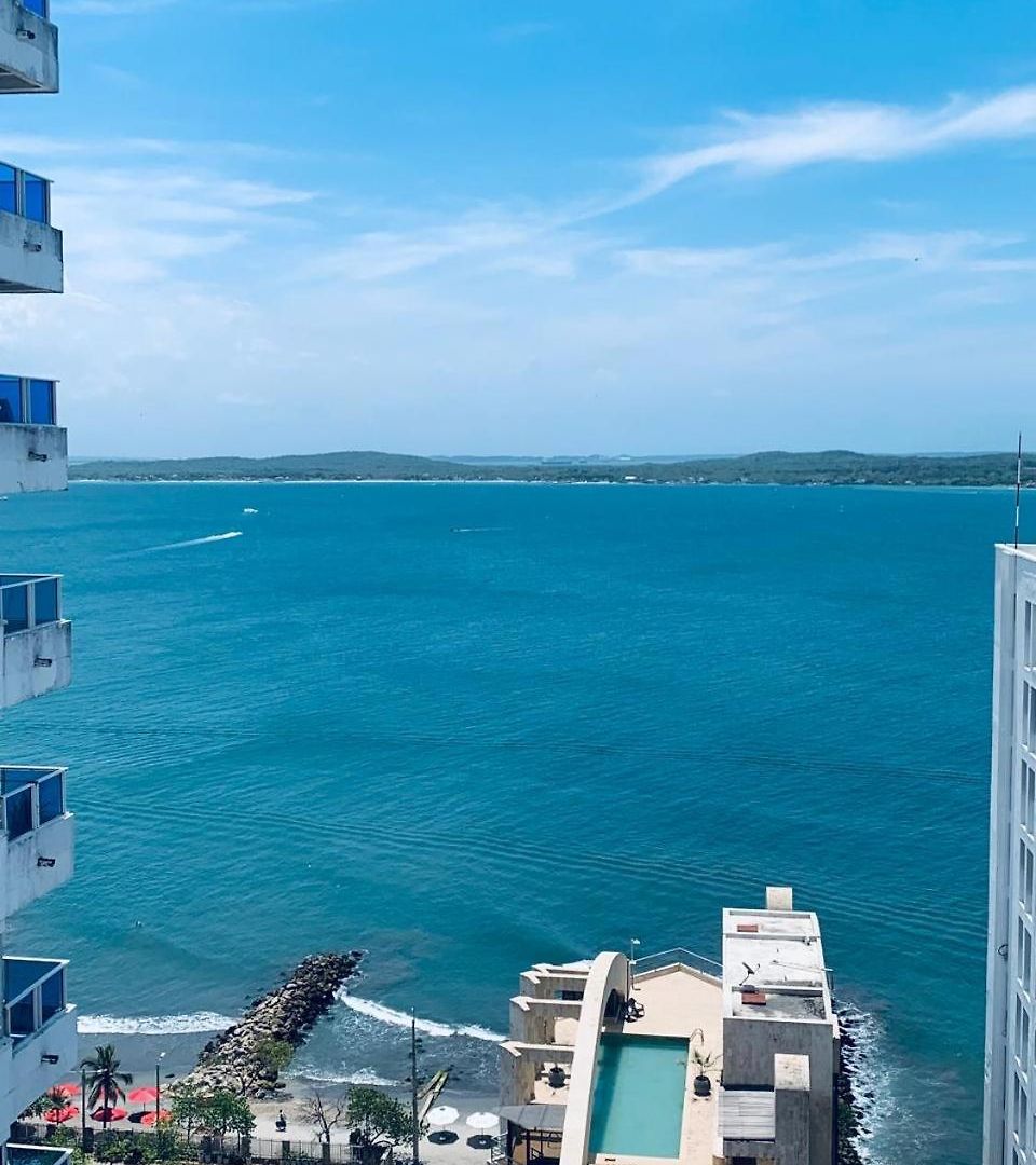 Lindo En El Laguito Bocagrande Con Vista Al Mar Apartamento *